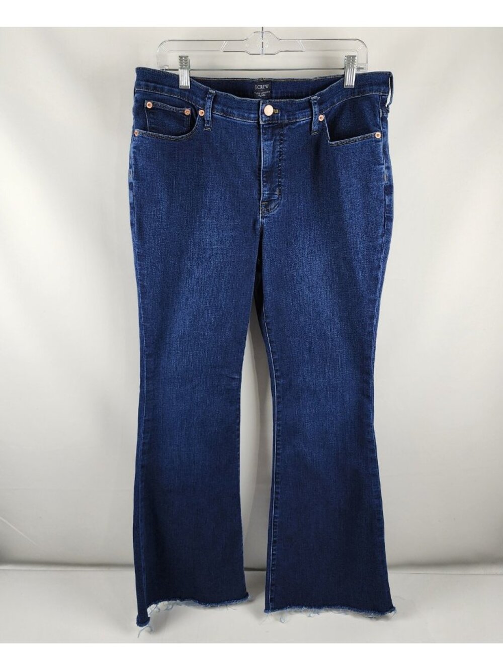 J Crew Jeans Womens 31x30 Blue Full Length Flare Leg Denim